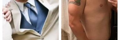 6 foot Male Before and After 50 lbs Fat Loss 275 lbs to 225 lbs