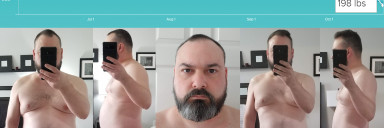 Progress Pics of 30 lbs Fat Loss 5'7 Male 228 lbs to 198 lbs