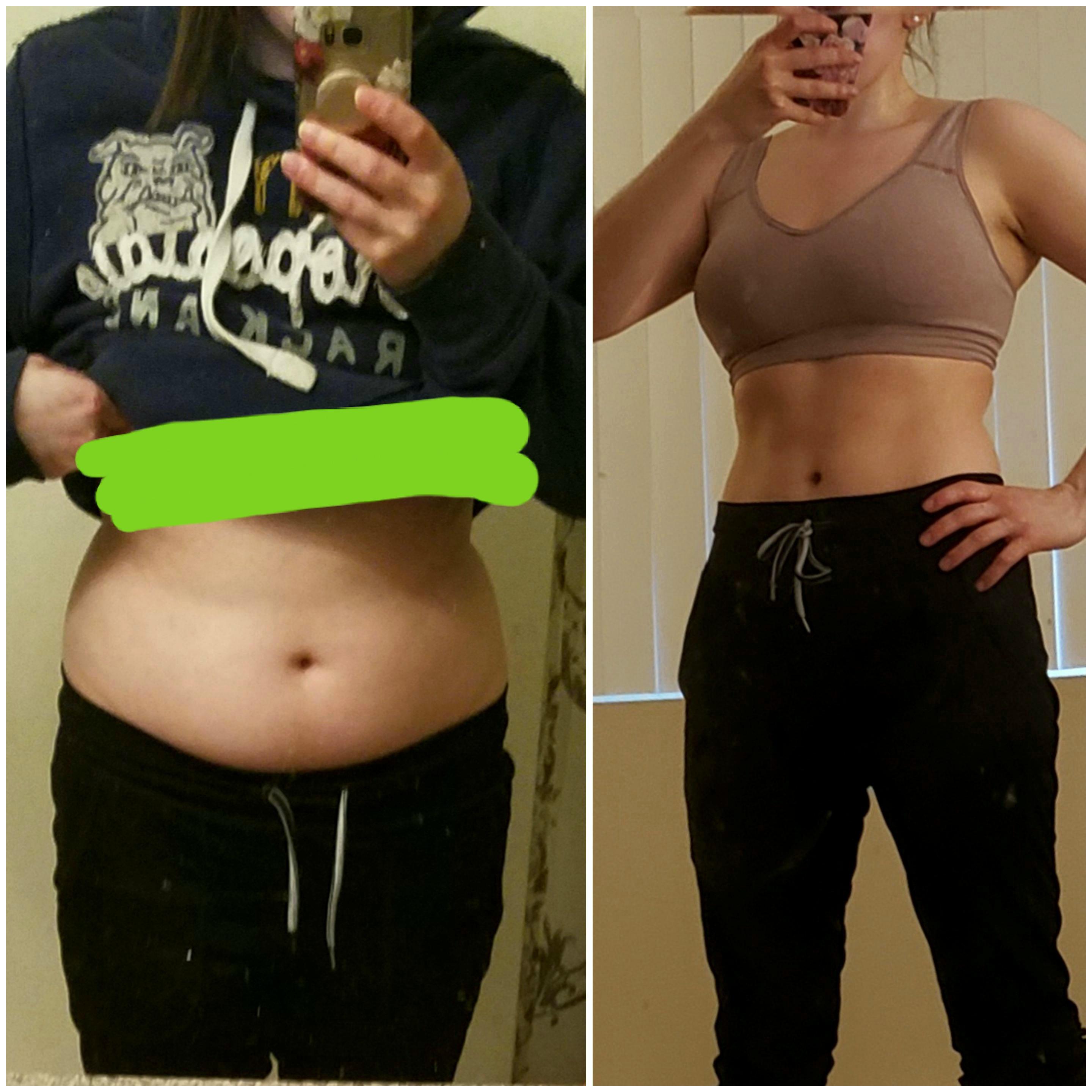 5'1 Female 30 lbs Weight Loss Before and After 150 lbs to 120 lbs
