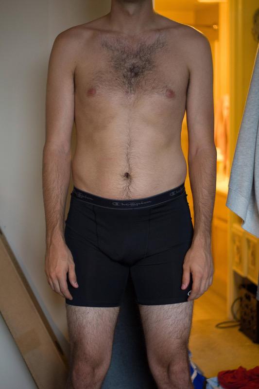 4 Pics of a 205 lbs 6 foot 6 Male Weight Snapshot