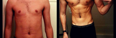 15 lbs Muscle Gain Before and After 6 foot 5 Male 155 lbs to 170 lbs