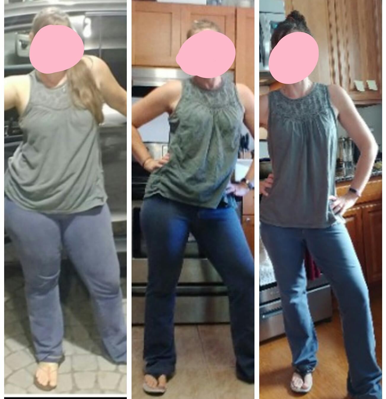 5 foot 4 Female Progress Pics of 55 lbs Fat Loss 185 lbs to 130 lbs