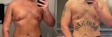 6 foot 2 Male Progress Pics of 55 lbs Weight Loss 285 lbs to 230 lbs