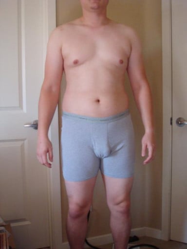 4 Pictures of a 218 lbs 6 foot Male Weight Snapshot