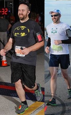 90 lbs Fat Loss Before and After 6 foot 2 Male 271 lbs to 181 lbs