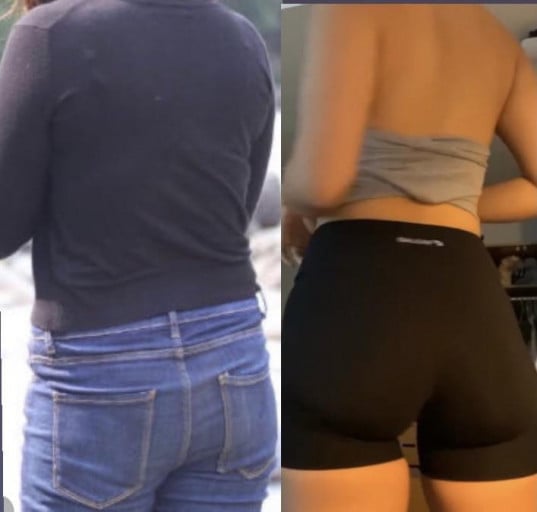 Progress Pics of 30 lbs Fat Loss 5 feet 7 Female 150 lbs to 120 lbs