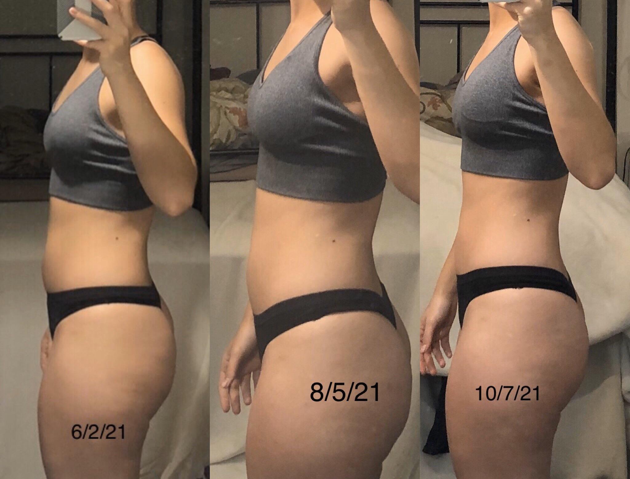 5'6 Female Progress Pics of 4 lbs Fat Loss 134 lbs to 130 lbs