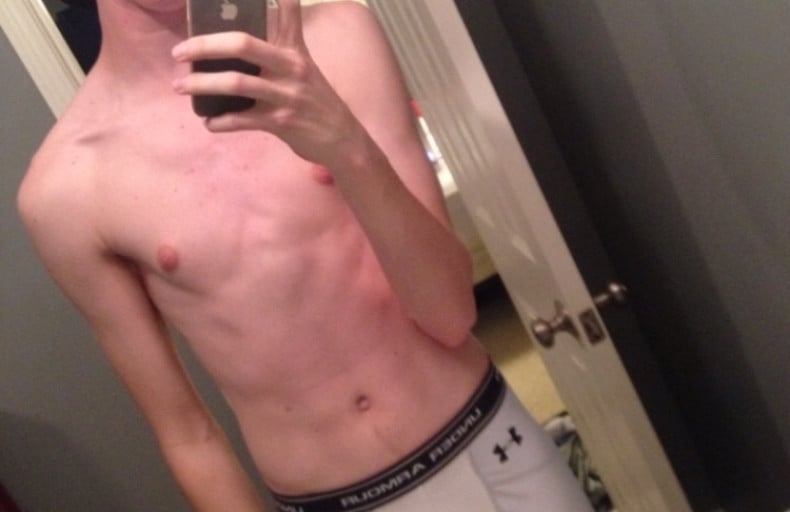 18 Year Old Male Sees 12 Pound Weight Gain in 3 Months After Starting Lifting and Eating More