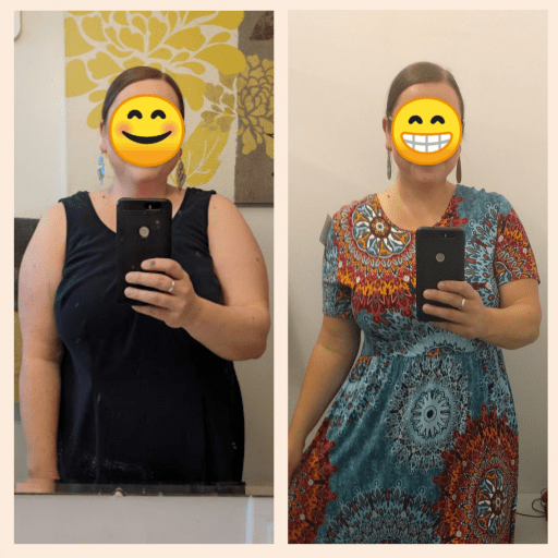 Woman's 4 Month Weight Loss Success: 192 to 161 Lbs