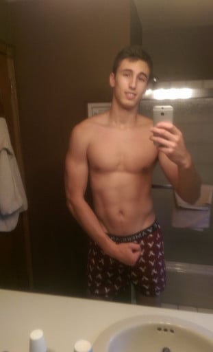 6 foot 5 Male Before and After 35 lbs Muscle Gain 155 lbs to 190 lbs