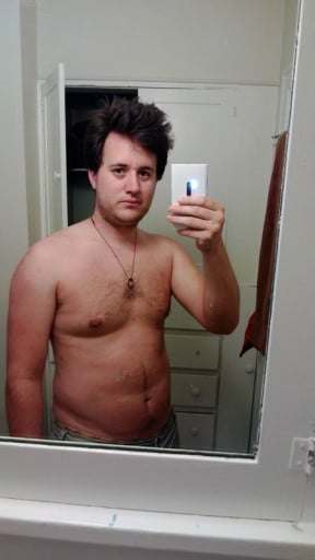 A picture of a 5'11" male showing a weight cut from 208 pounds to 179 pounds. A net loss of 29 pounds.