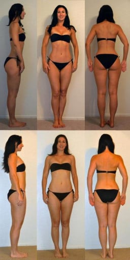 5 Pics of a 127 lbs 5 foot 8 Female Weight Snapshot