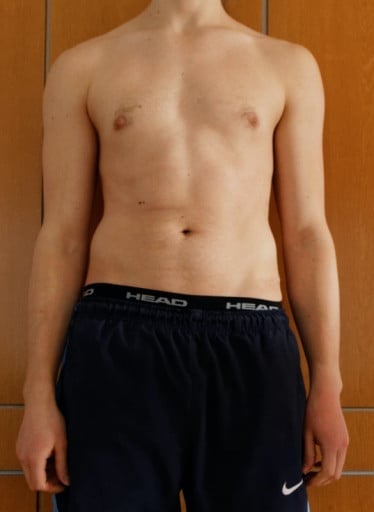 A picture of a 6'10" male showing a snapshot of 181 pounds at a height of 6'10