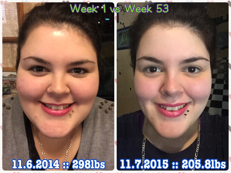 5 foot 4 Female 95 lbs Weight Loss 300 lbs to 205 lbs