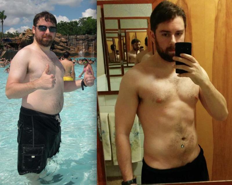 5 feet 7 Male Progress Pics of 31 lbs Fat Loss 194 lbs to 163 lbs.