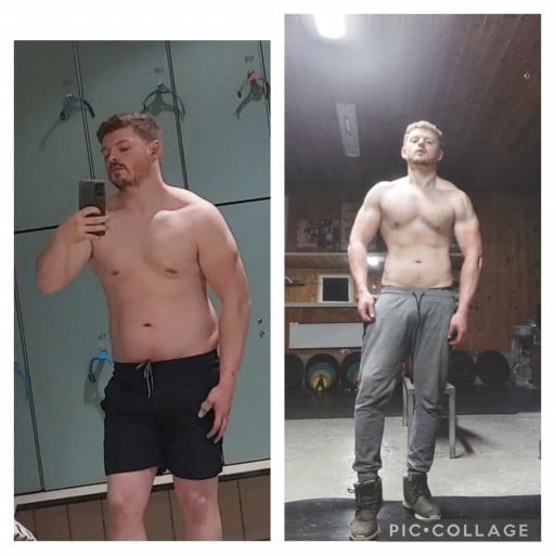 5 feet 9 Male Before and After 23 lbs Fat Loss 190 lbs to 167 lbs