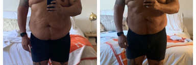 9 lbs Muscle Gain Before and After 6'3 Male 297 lbs to 306 lbs