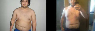5 foot Male Before and After 92 lbs Fat Loss 300 lbs to 208 lbs