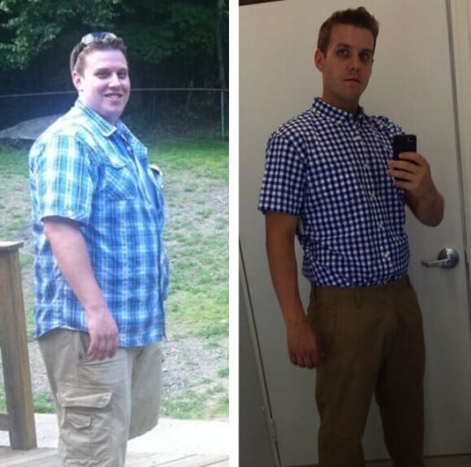 A before and after photo of a 6'1" male showing a weight bulk from 186 pounds to 189 pounds. A respectable gain of 3 pounds.