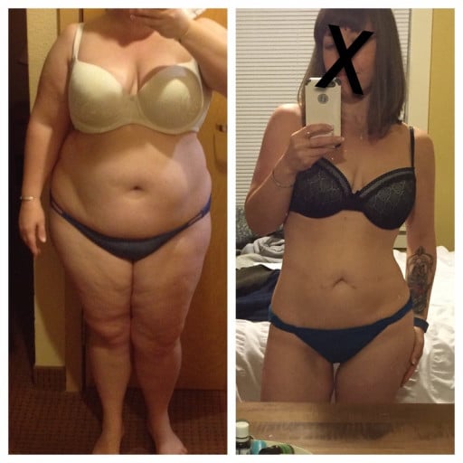 5 feet 2 Female 101 lbs Weight Loss Before and After 234 lbs to 133 lbs