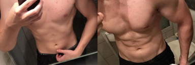 Progress Pics of 22 lbs Weight Gain 5 feet 7 Male 138 lbs to 160 lbs