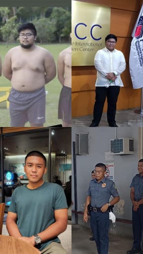 94 lbs Weight Loss Before and After 5 foot 5 Male 250 lbs to 156 lbs