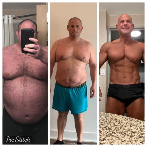 Progress Pics of 230 lbs Fat Loss 6'1 Male 387 lbs to 157 lbs