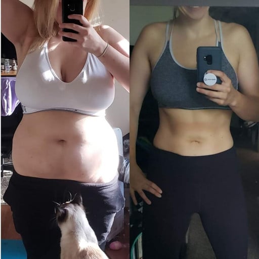 Female at 5'7 Loses 71 Pounds in Weight Transformation