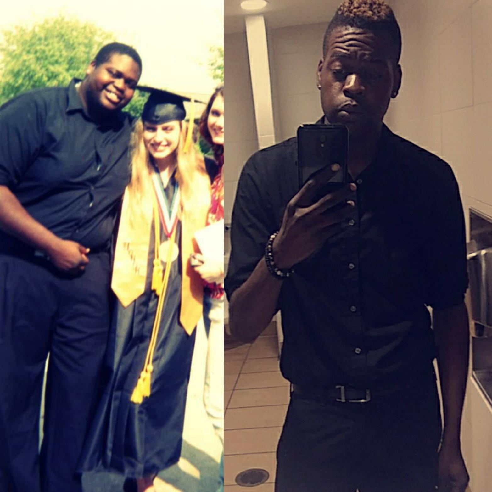 145 lbs Fat Loss Before and After 6 foot 4 Male 315 lbs to 170 lbs