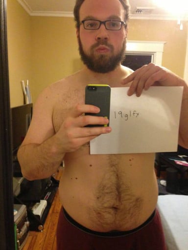 A picture of a 5'10" male showing a snapshot of 249 pounds at a height of 5'10