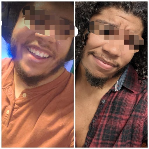 5 feet 11 Male Before and After 33 lbs Weight Loss 220 lbs to 187 lbs
