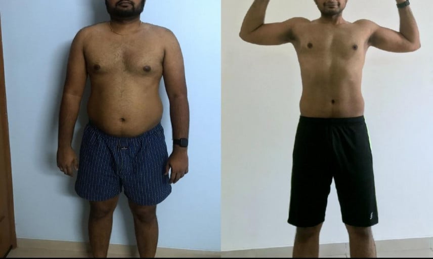 5'8 Male Progress Pics of 50 lbs Weight Loss 202 lbs to 152 lbs