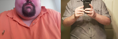 6 feet 3 Male 100 lbs Fat Loss Before and After 475 lbs to 375 lbs
