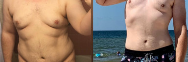 5 feet 8 Male Progress Pics of 75 lbs Fat Loss 251 lbs to 176 lbs