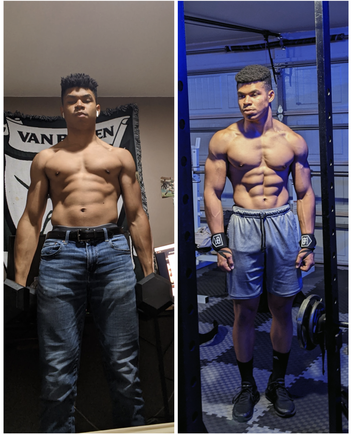 Progress Pics of 11 lbs Weight Loss 6 foot Male 186 lbs to 175 lbs