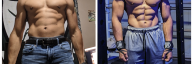 6 foot Male Before and After 11 lbs Weight Loss 186 lbs to 175 lbs