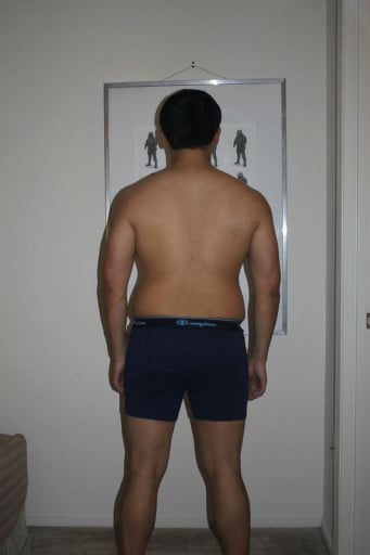 A photo of a 5'6" man showing a snapshot of 189 pounds at a height of 5'6