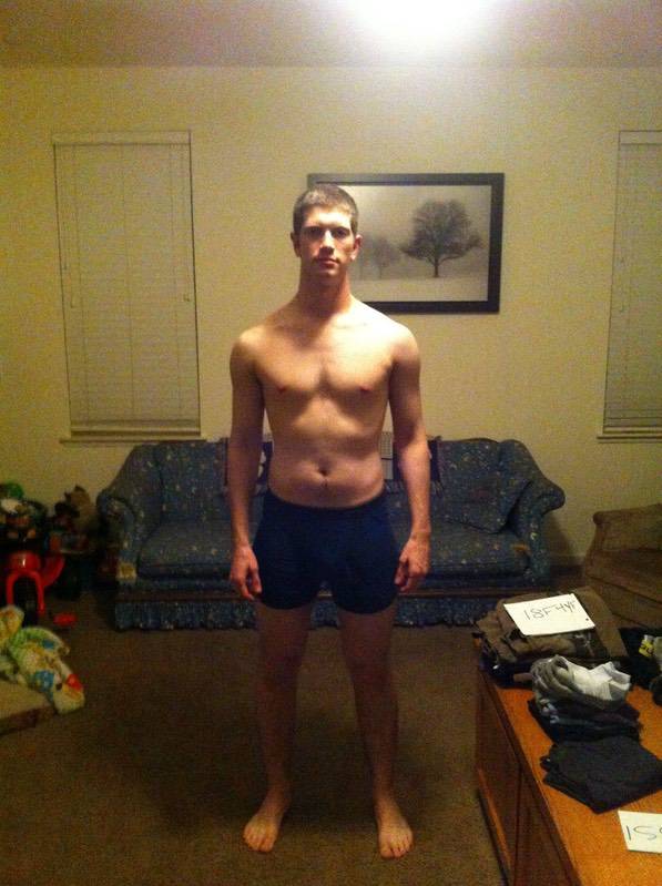 4 Pictures of a 180 lbs 6 foot 2 Male Weight Snapshot