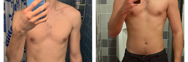 32 lbs Muscle Gain 6 foot Male 140 lbs to 172 lbs