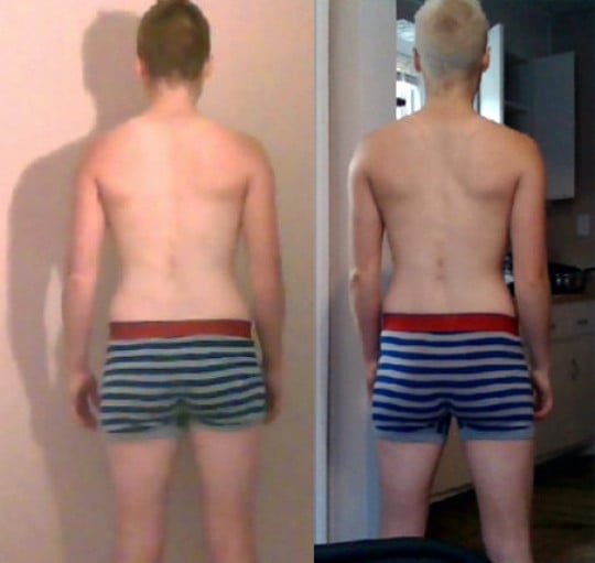 5 feet 3 Male Progress Pics of 3 lbs Fat Loss 116 lbs to 113 lbs