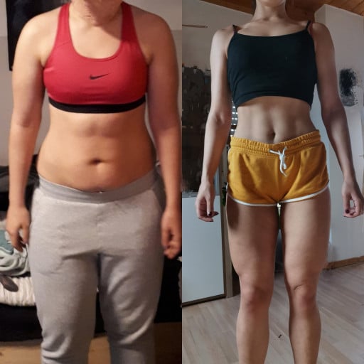 5'11 Female 38 lbs Fat Loss Before and After 205 lbs to 167 lbs