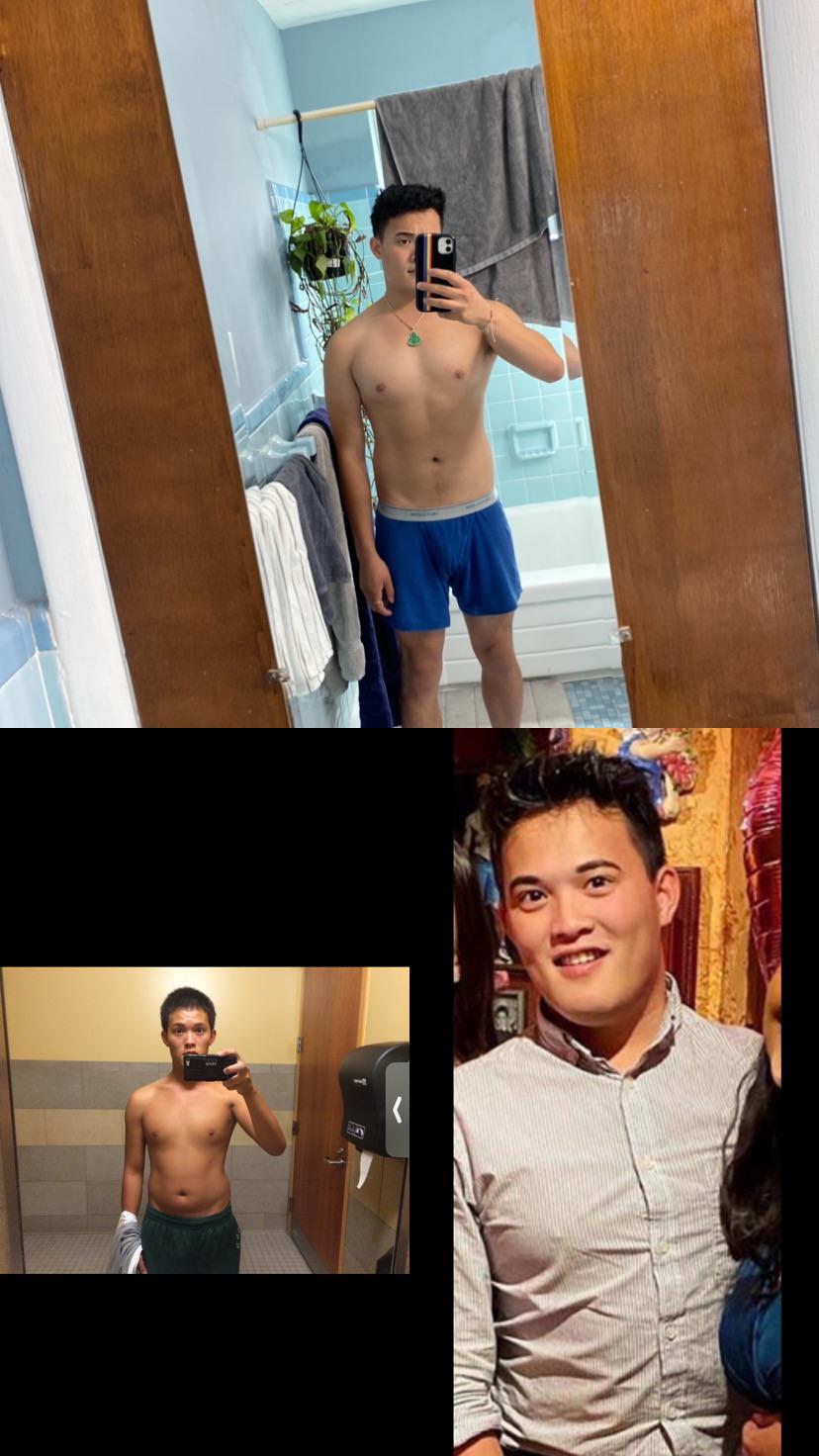 5'5 Male 20 lbs Weight Gain Before and After 130 lbs to 150 lbs