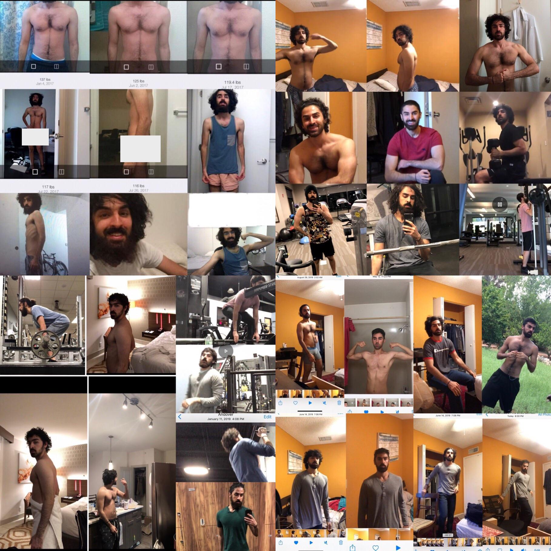 5'7 Male 7 lbs Fat Loss Before and After 137 lbs to 130 lbs