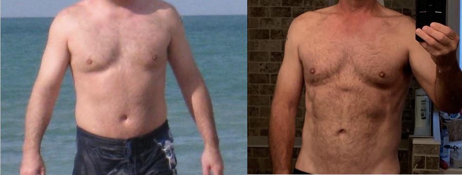 40 lbs Fat Loss 5 feet 9 Male 200 lbs to 160 lbs