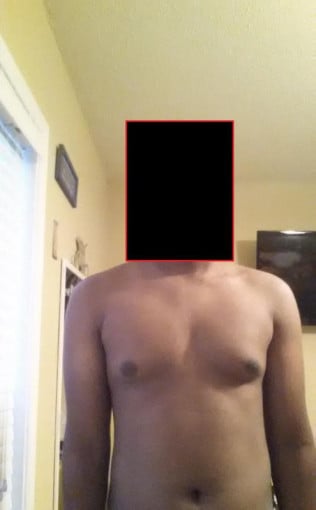 A photo of a 5'10" man showing a snapshot of 190 pounds at a height of 5'10