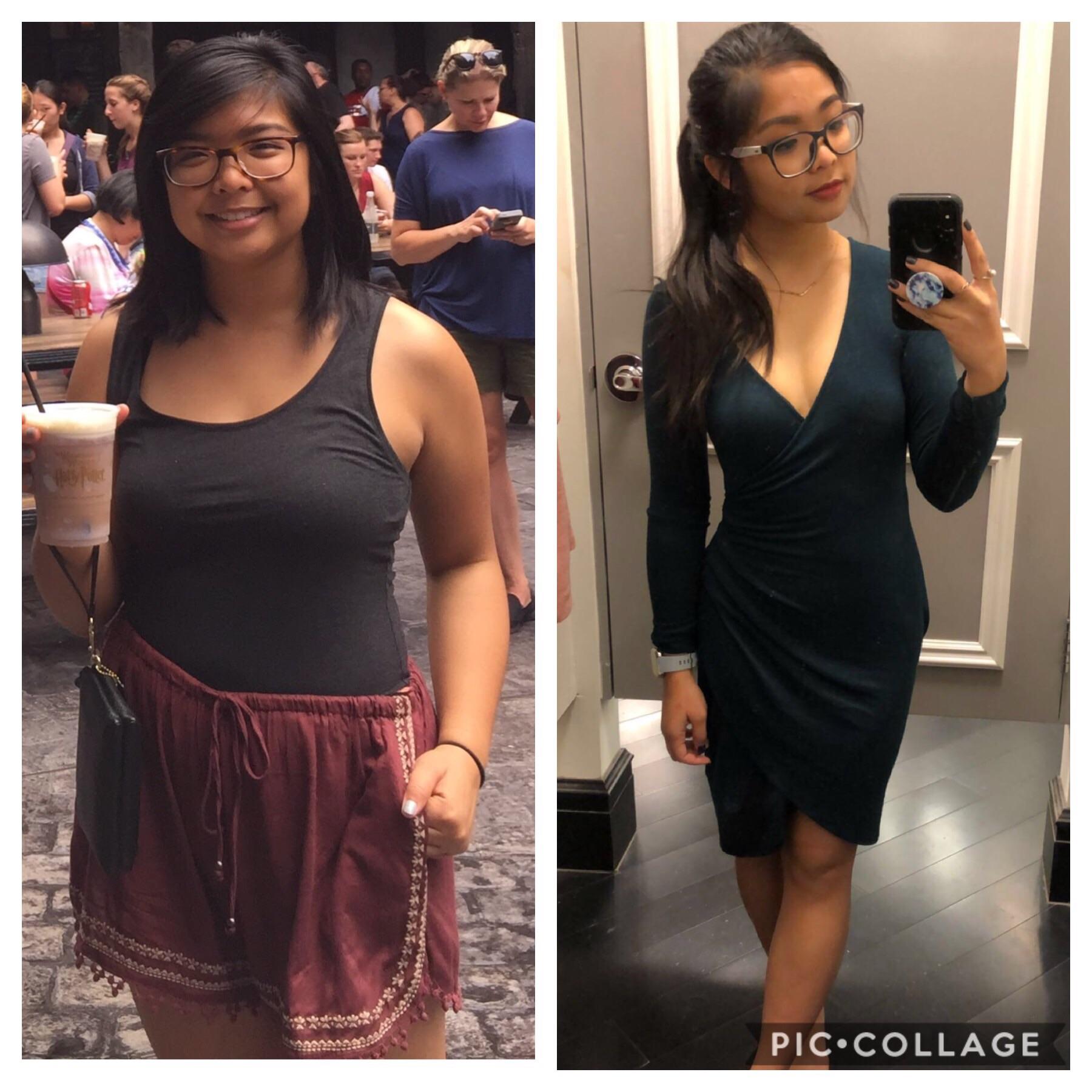 5 foot Female Progress Pics of 19 lbs Weight Loss 135 lbs to 116 lbs