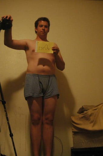A picture of a 6'0" male showing a snapshot of 200 pounds at a height of 6'0
