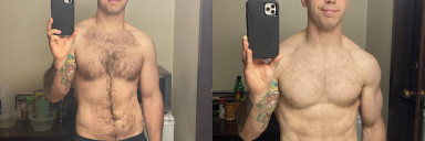 35 lbs Fat Loss 5'9 Male 200 lbs to 165 lbs