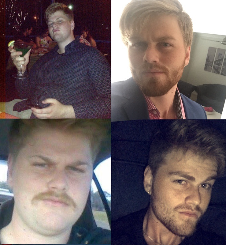 Before and After 85 lbs Weight Loss 6'8 Male 305 lbs to 220 lbs