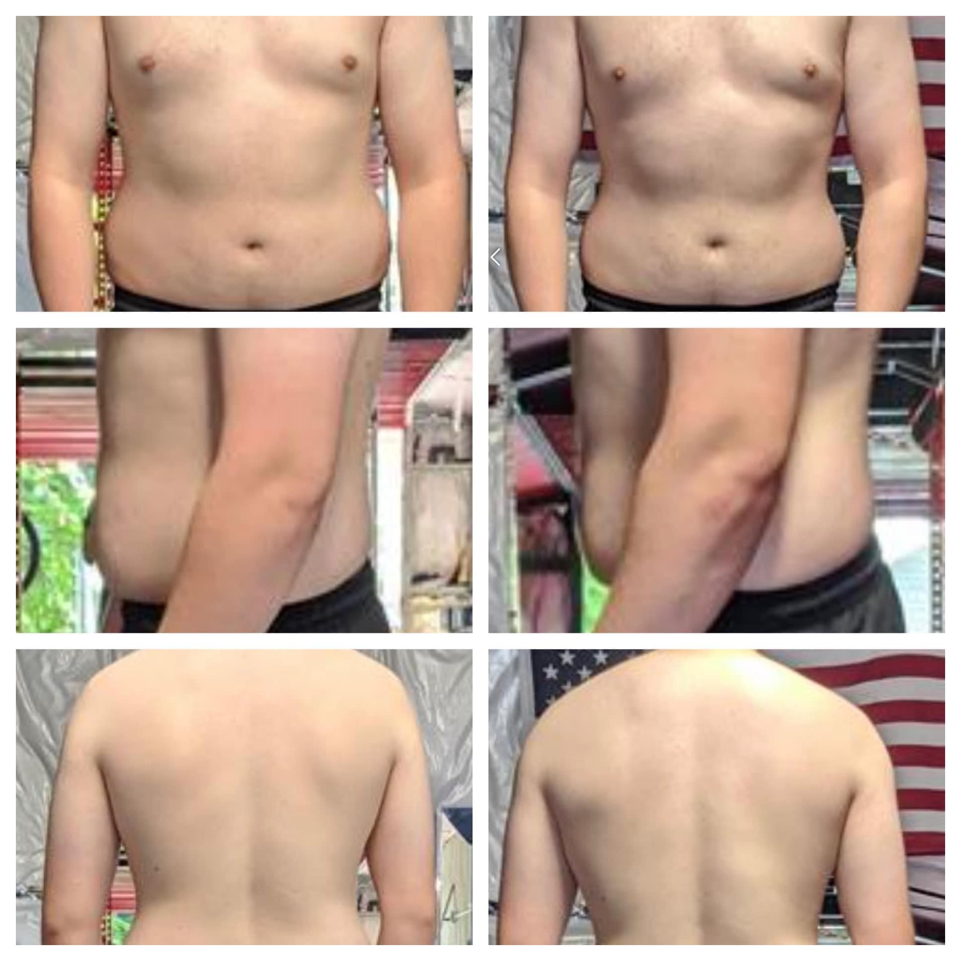 5 lbs Weight Loss 6 foot Male 200 lbs to 195 lbs
